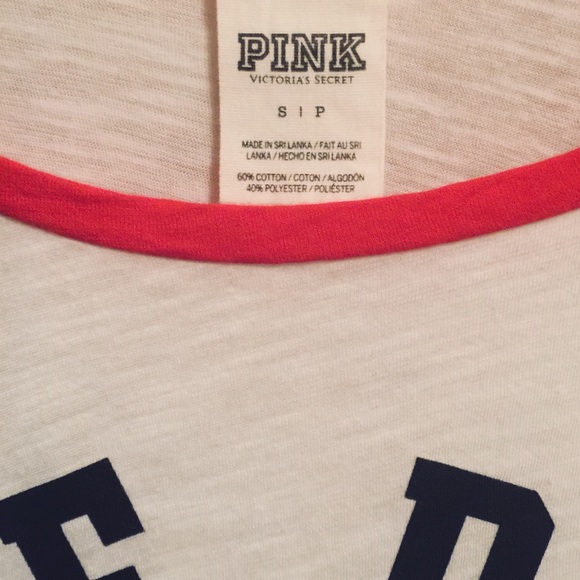“Pink” red white and blue baseball tee. - Picture 2 of 2
